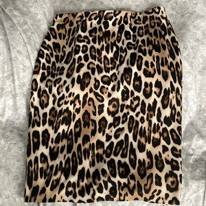 Chicos Leopard Skirt